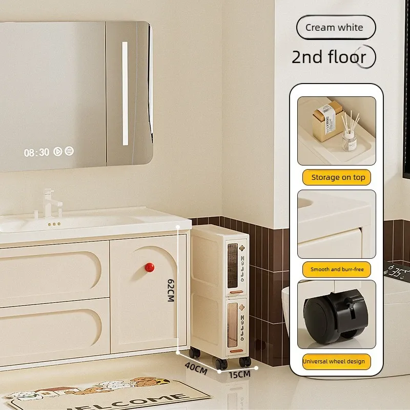 Slim Storage Cabinet with Drawers 6