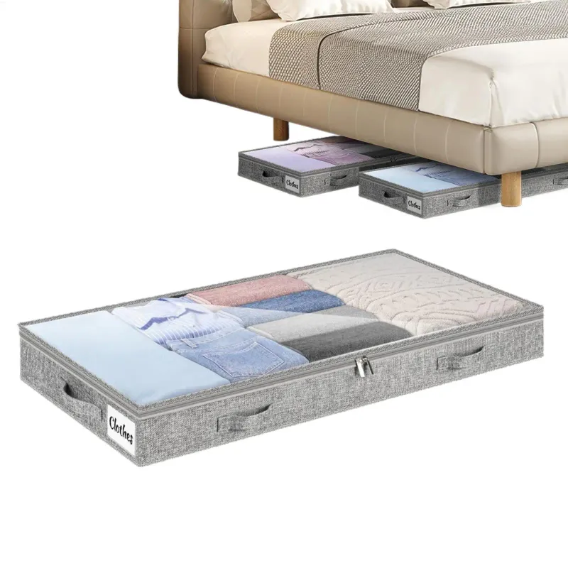 Under Bed Storage Bag with Clear Lid 1