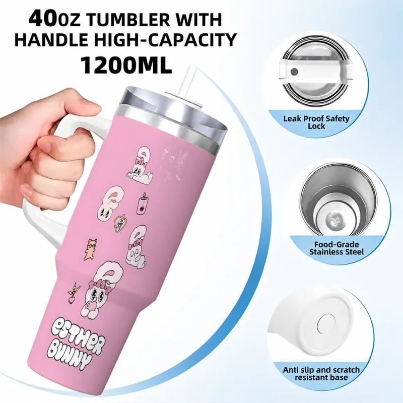 E-Esther Bunny Vacuum Flask 40oz 4