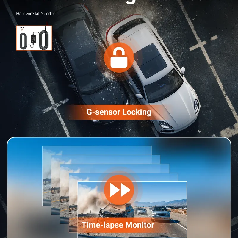 4K WiFi Dual Dash Cam Night Vision 6