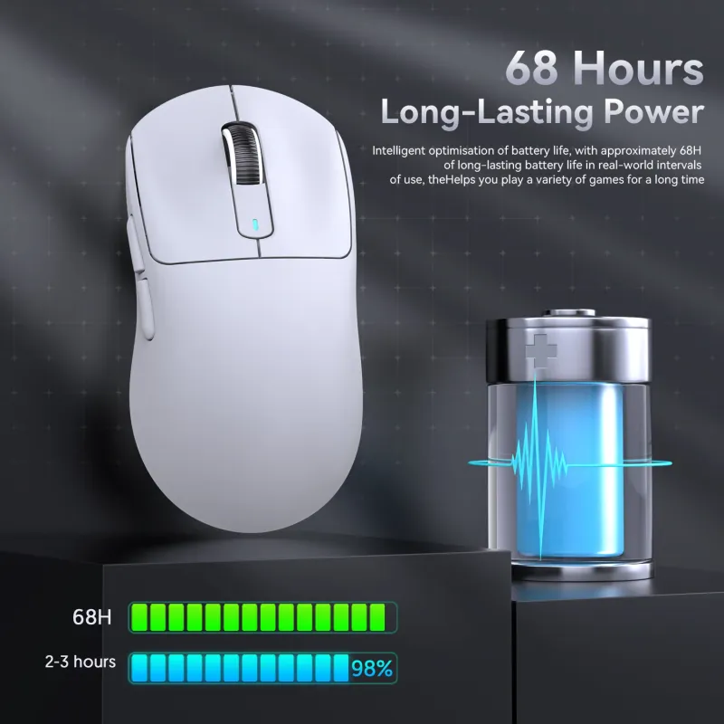 Attack Shark X3Pro 26K DPI Tri-Mode Wireless Mouse 6