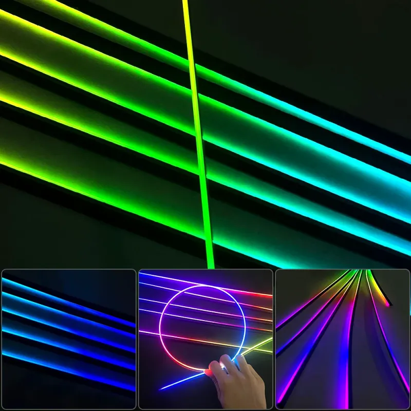 64 Color RGB Car Ambient LED Light Strip 4