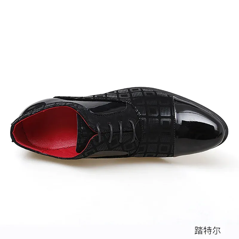 Luxury Men's High Heel Oxford Shoes 5