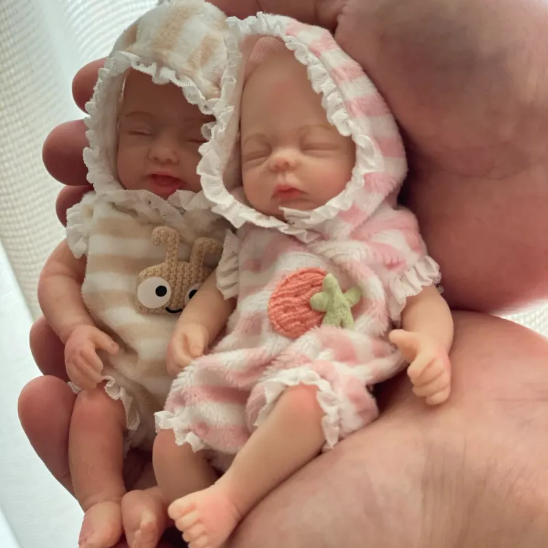 Mini Silicone Reborn Baby Doll 6