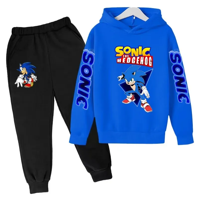 Kids Supersonic Blue Hoodie & Pants Set 1