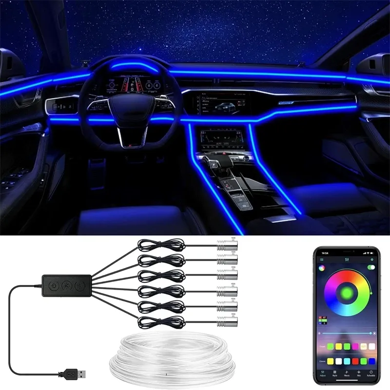 App-Controlled EL Wire Lights - RGB LED Strip 1