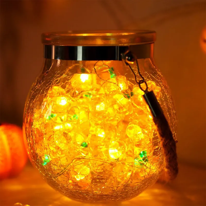 Pumpkin Eyeball LED String Lights 5