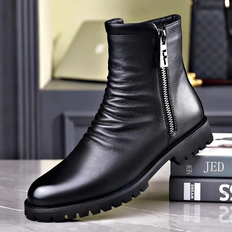 Men's High Top Leather Winter Boots 2