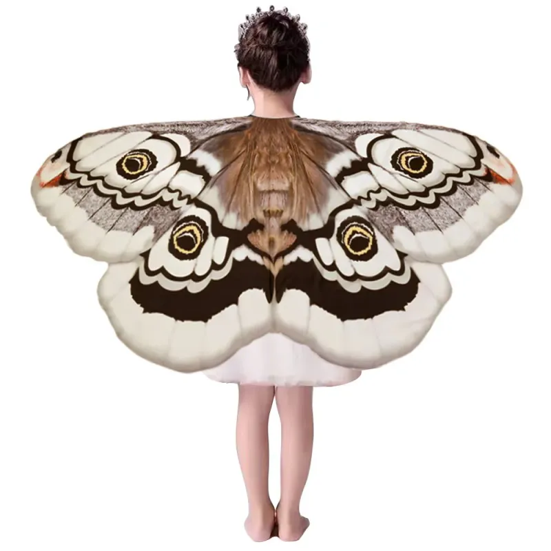 Girls Moth Butterfly Wings Cape Costume 1