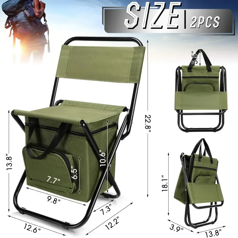 Folding Fishing Stool with Cooler 1