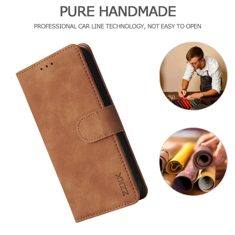 ZZXX Magnetic Flip Leather Wallet Case 2