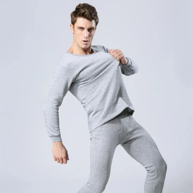 Men's Thin Fleece Thermal Underwear Set 4