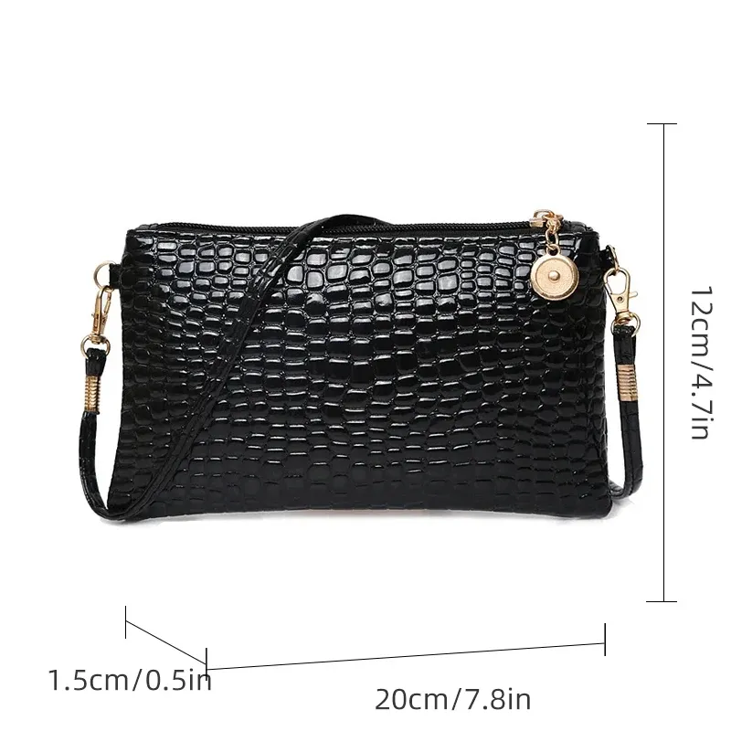 Mini Crocodile Pattern Shoulder Bag 2
