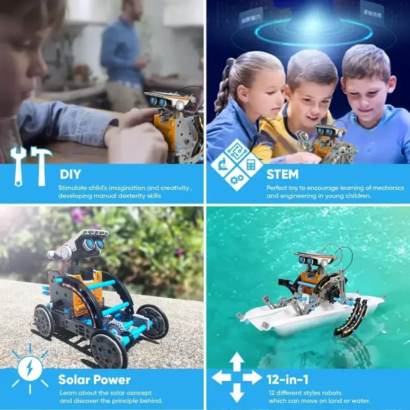 13-in-1 Solar Powered STEM Robot Kit 6