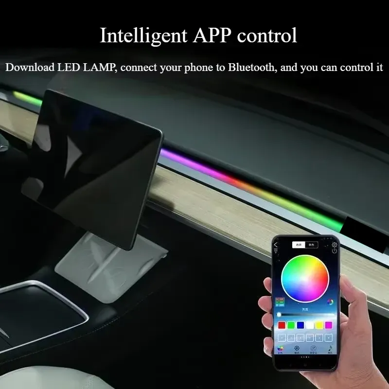 Tesla Model 3 Highland Ambient Light Strip 4