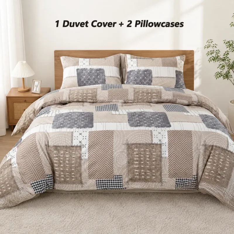 Boho Patchwork Duvet Cover Set 2