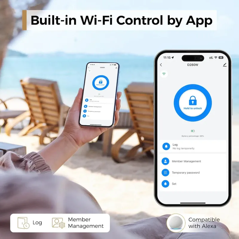 Arpha D280W WIFI Smart Door Lock 2