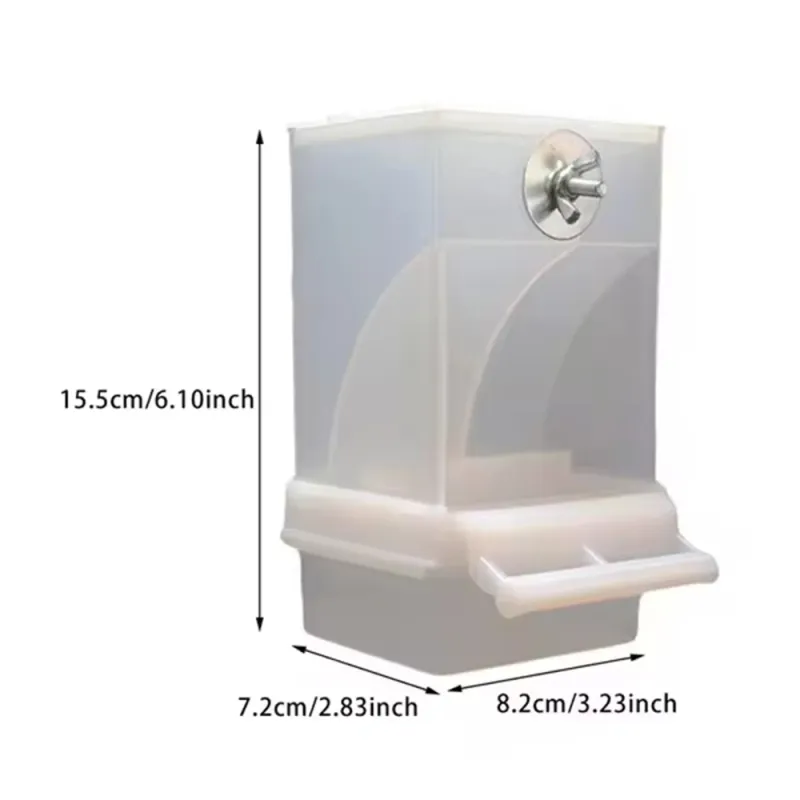 Parrot Feeder Anti-Spill Bird Food Box 5