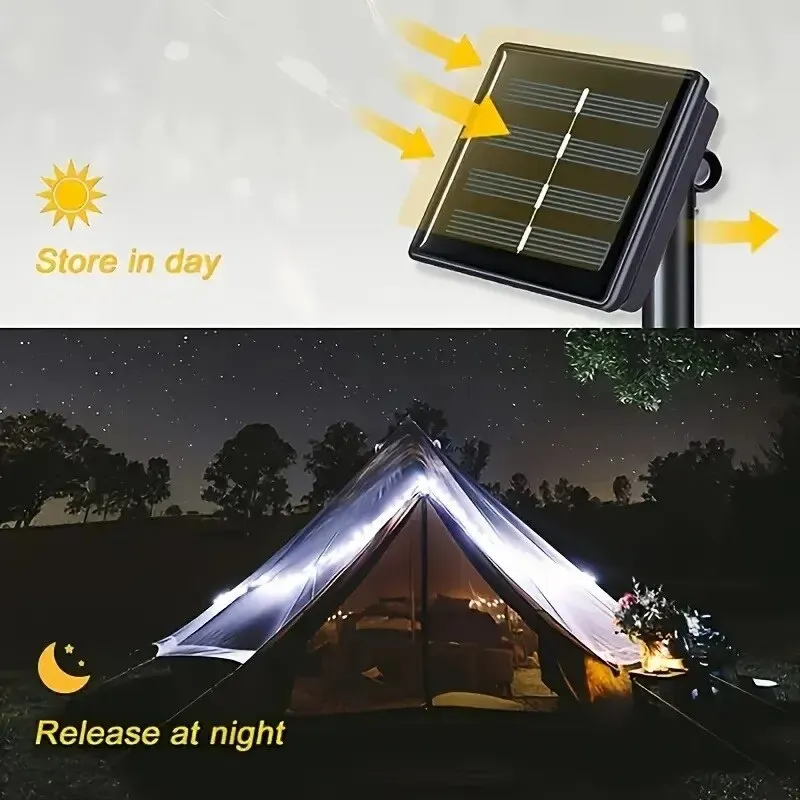 Solar Fairy Lights - 8 Modes, Waterproof 1