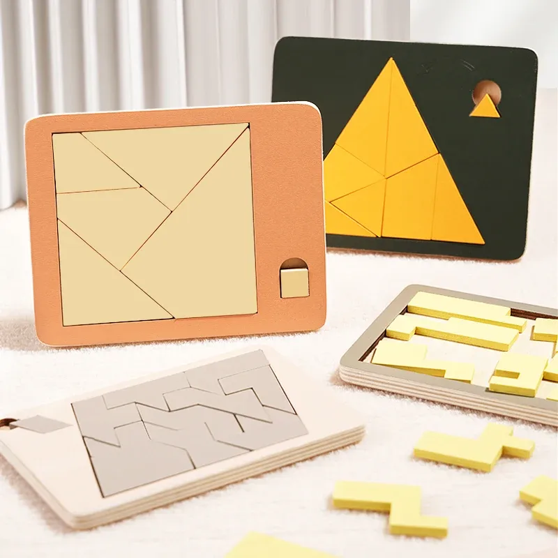 Wooden Geometric Brain Teaser Puzzle 1