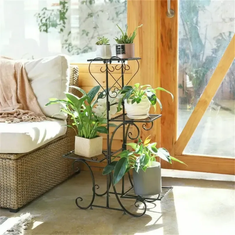 4 Tier Metal Plant Rack 4