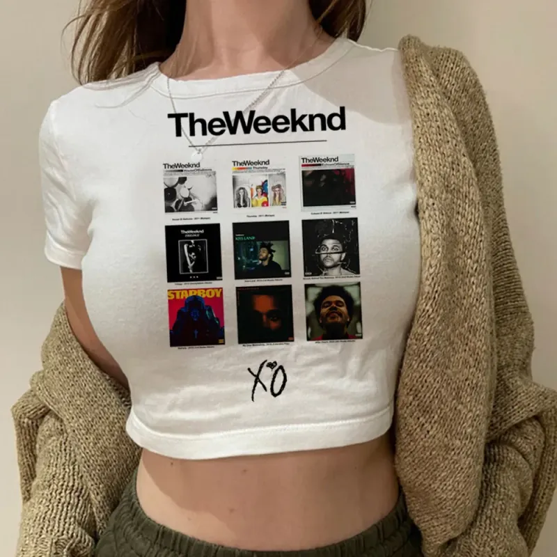 The Weeknd Crop Top Corset Tee 1