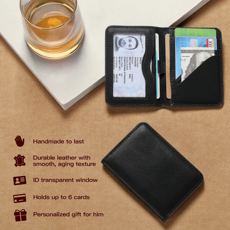 Slim RFID Blocking Leather Wallet 2