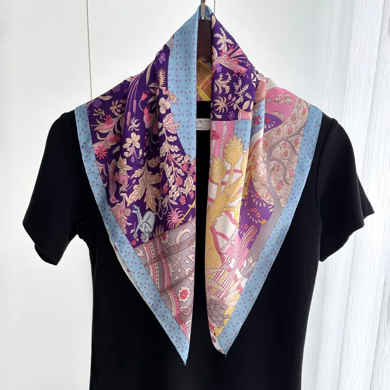 Luxury Silk Square Scarf 3