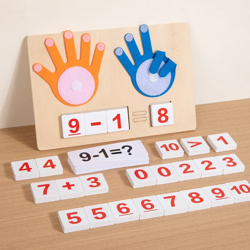 Wooden Math Finger Counting Toy 6