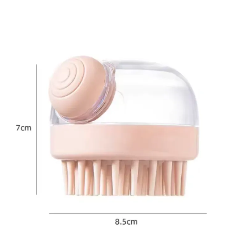 Silicone Pet Bath Brush with Shampoo Dispenser 6