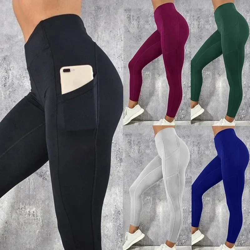 High Waist Yoga Leggings with Pocket 1