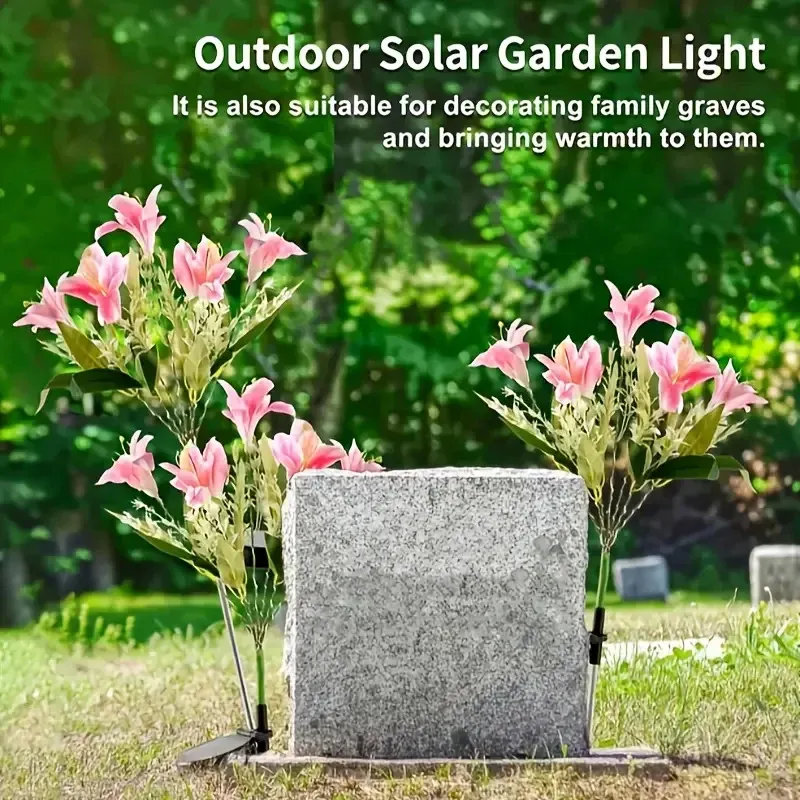 Solar Lily Flower Garden Lights 5