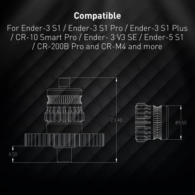 DLC Coated Extruder Gear for Creality Printers 6