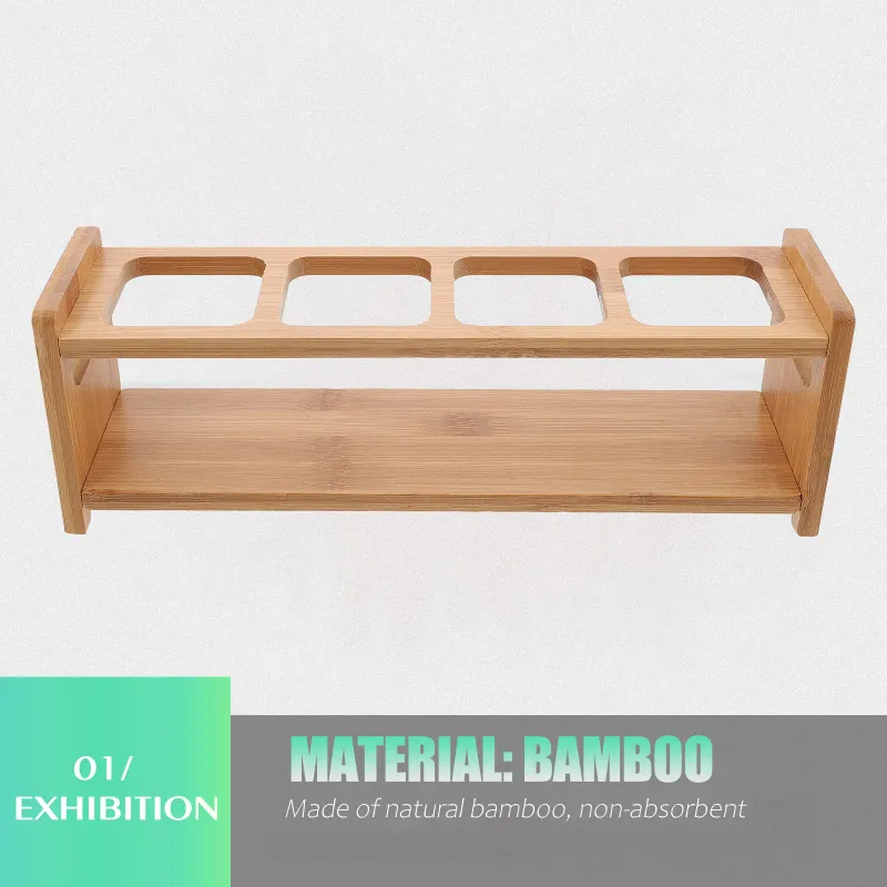 Bamboo Spice Rack Organizer 4