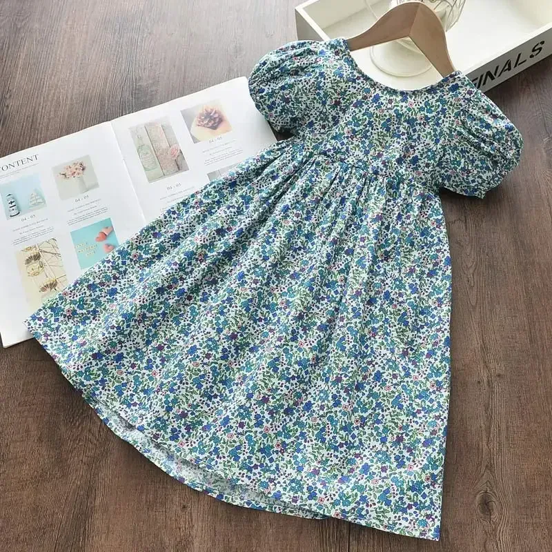 Floral Princess Girls Dress 3-7Y 6