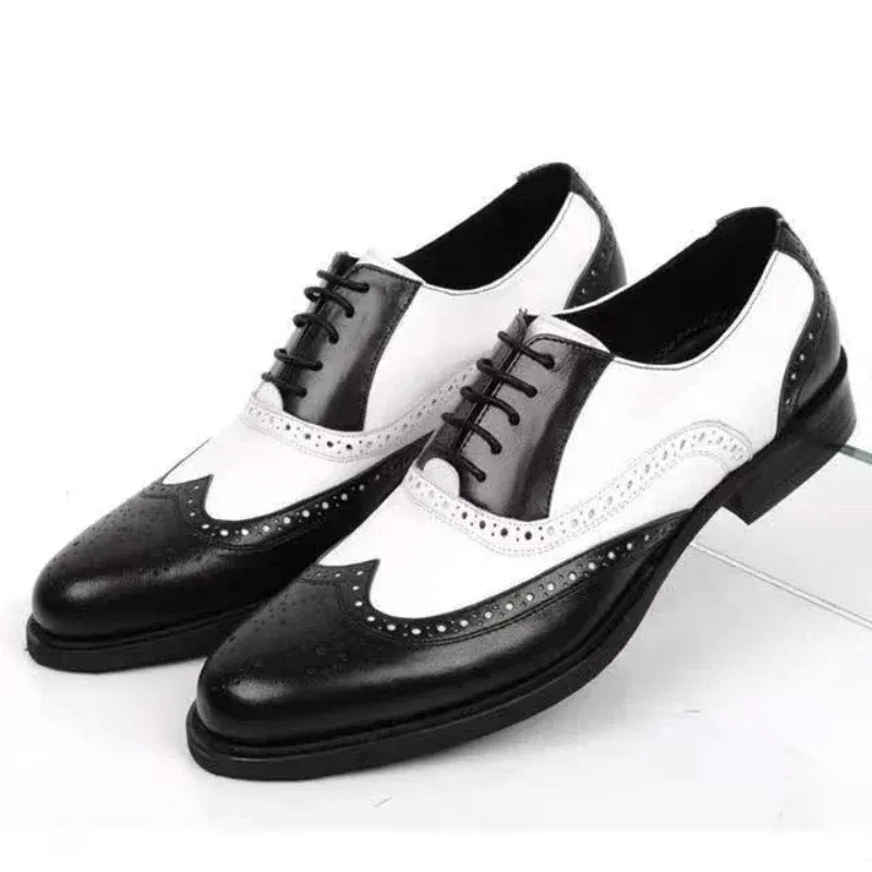 Mixed Colors Retro Mens Dress Shoes 1