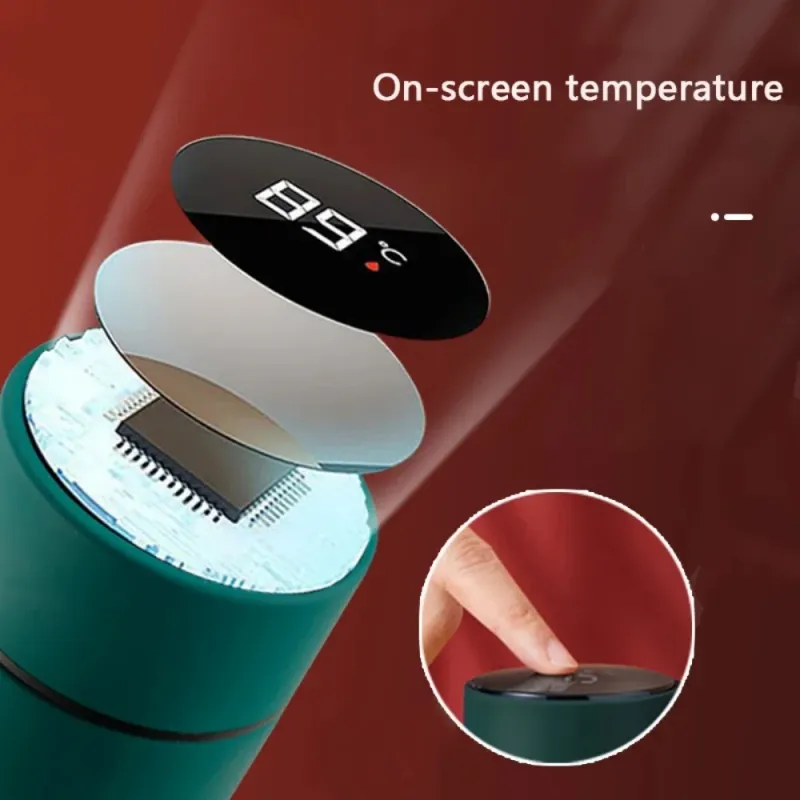 Retro Smart Insulated Vacuum Flask with LED Temperature Display 3