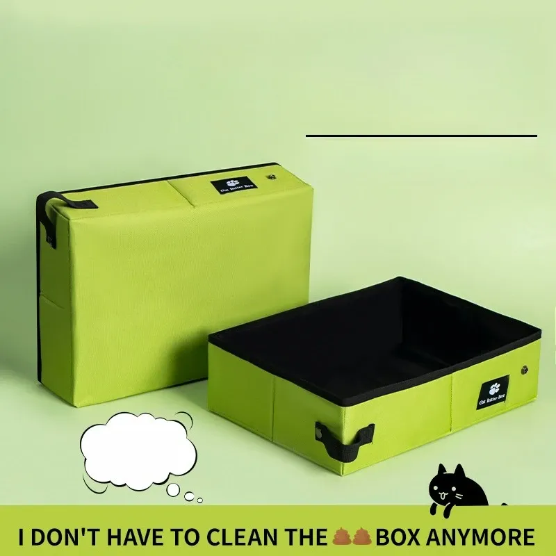 Portable Foldable Cat Litter Box 2