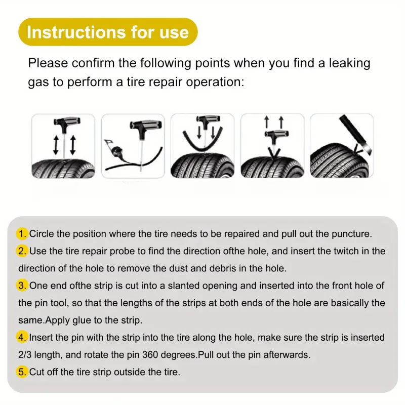 AYSIM Emergency Tire Repair Kit 5