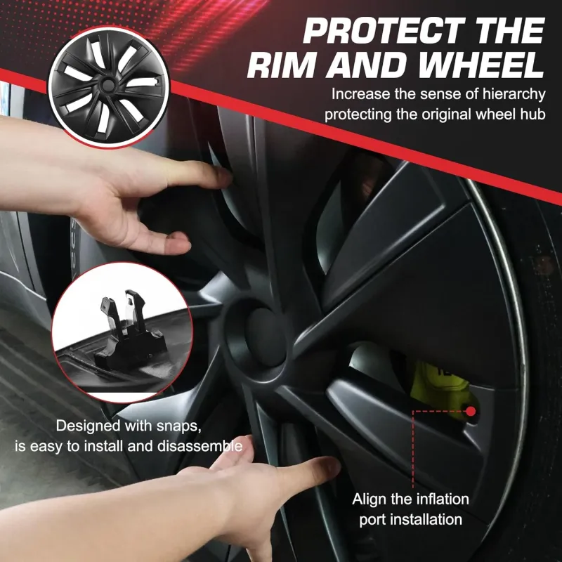 19" Tesla Model Y Wheel Covers - 4 Pcs 2