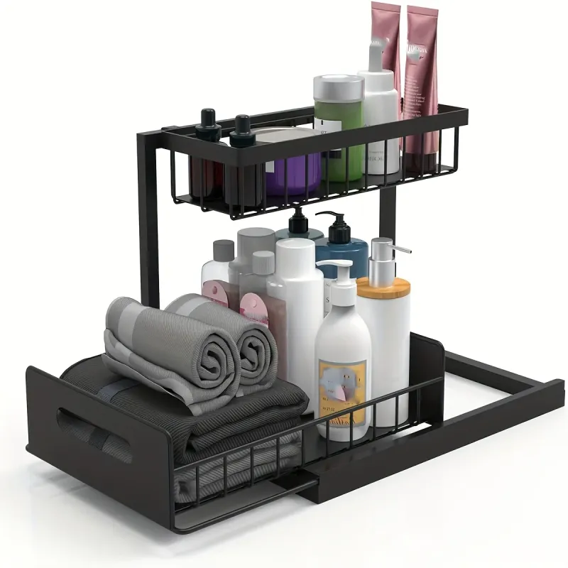 Under Sink Sliding Drawer Organizer 3