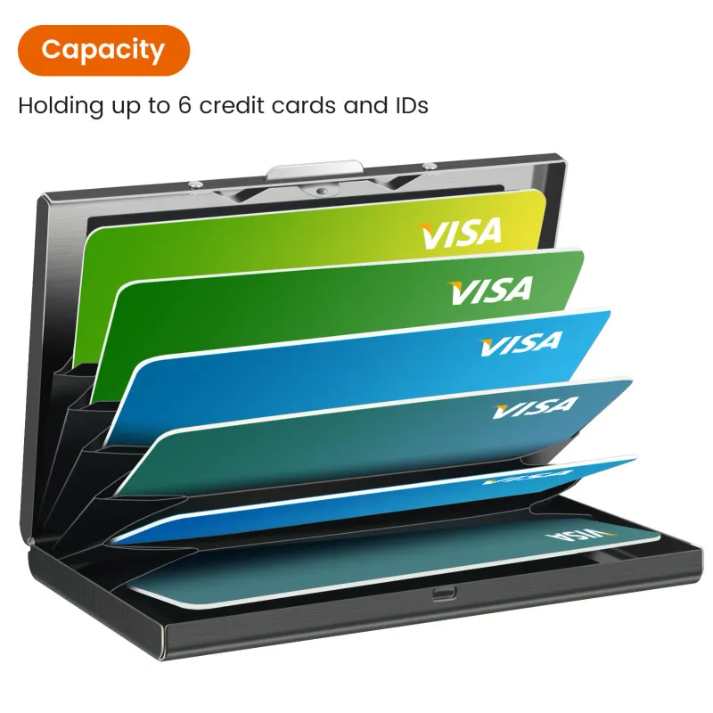 Slim Metal RFID Card Holder Wallet 3