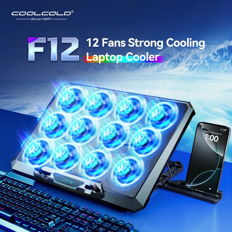 12-Fan Gaming Laptop Cooling Pad 1