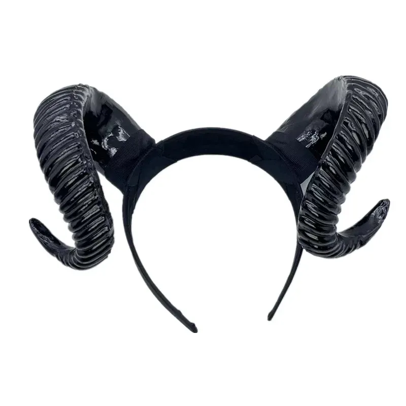 Black Demon Horn Cosplay Headdress 5