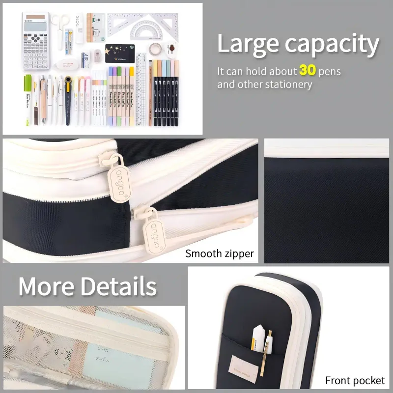 Kawaii Pencil Cases Large Capacity Pencil Bag Pouch Holder Box for Girls Office Students Organizer School Stationery Supplies 5