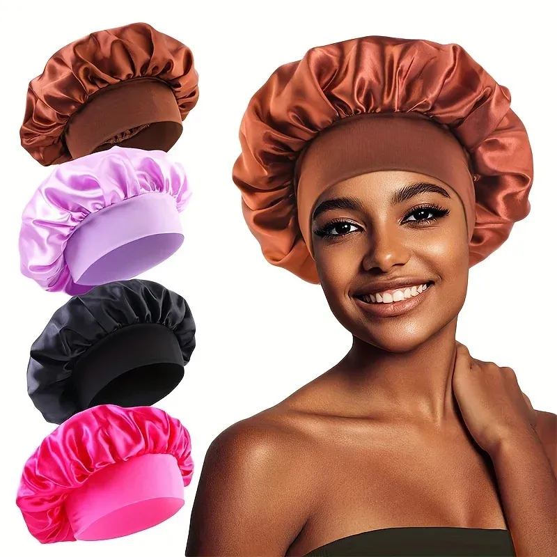 Satin Sleep Bonnet for Curly Hair 4