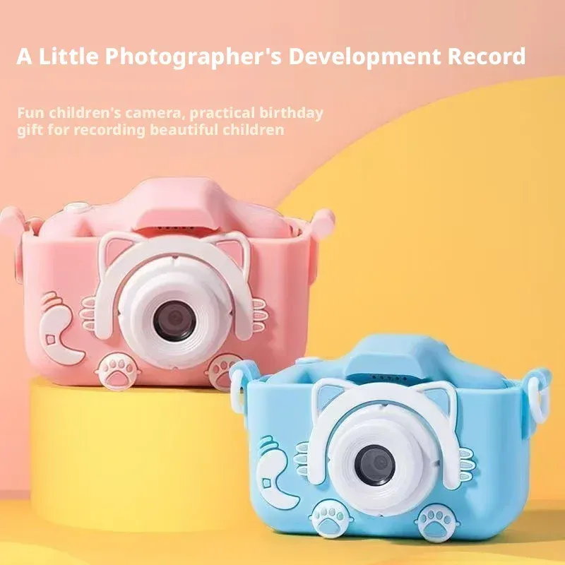 Cat-Shaped Kids Camera 1080P HD 6