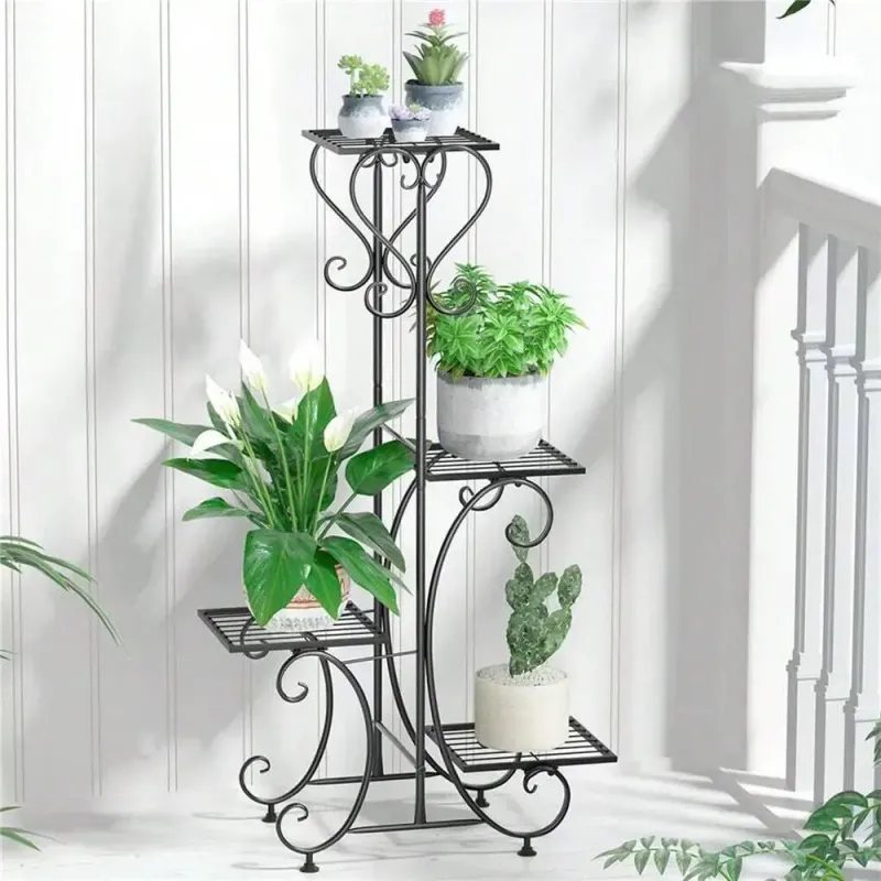 4 Tier Metal Plant Rack 5