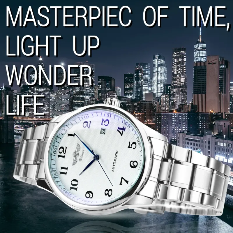 WINNER Blue Pointers Automatic Watch 3
