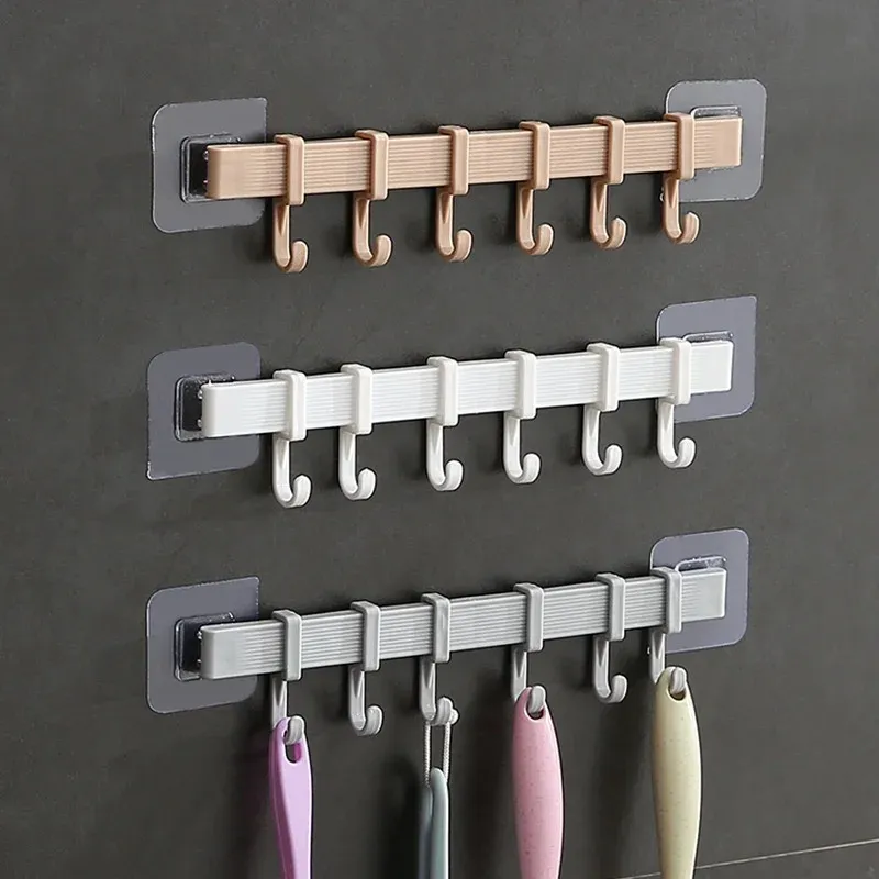 No-Drill Kitchen Hook Rack 1